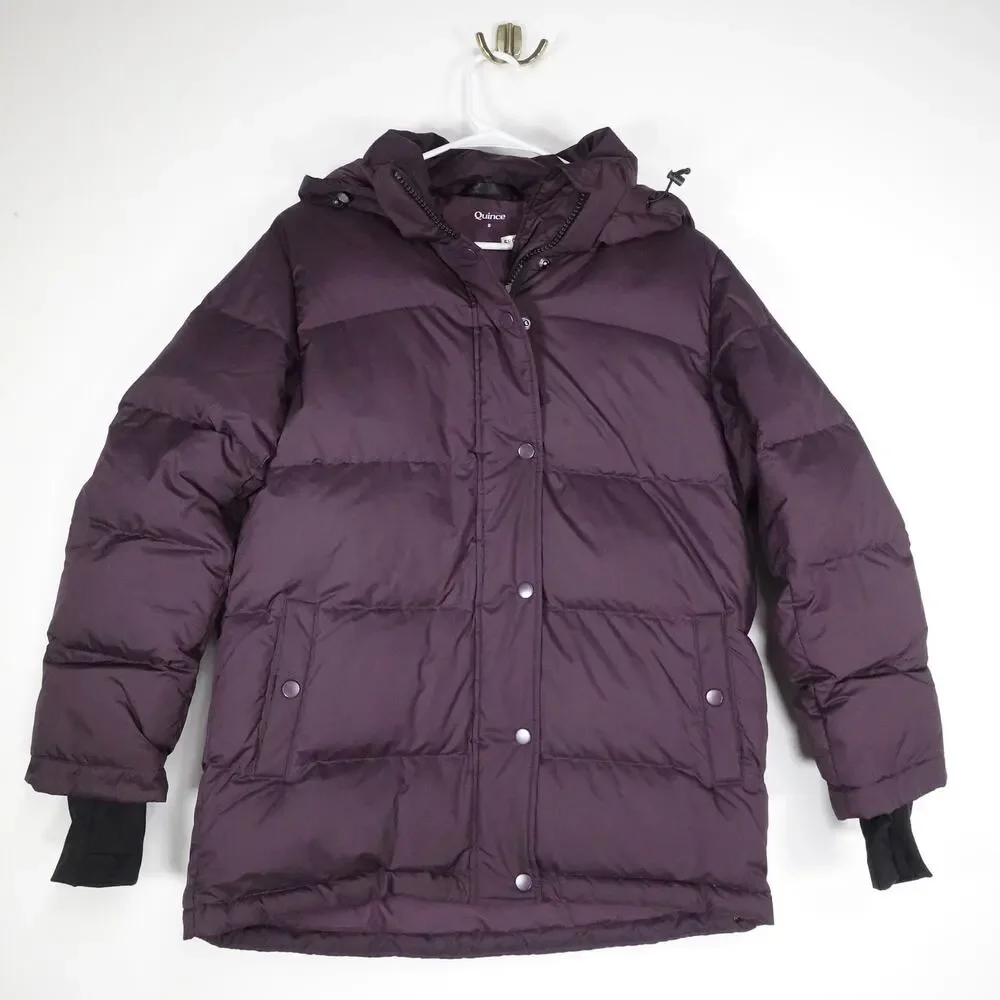 Damaged Women's Small Quince Responsible Down Puffer Jacket Orchid Purple $150